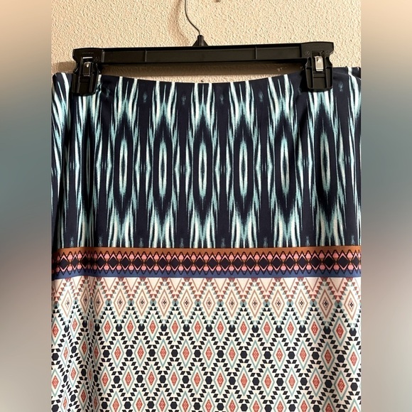 Kelly & Diane Skirt NWT Size 6 Multicolored Diamond Pencil Lined Boho Vibe - Picture 5 of 9